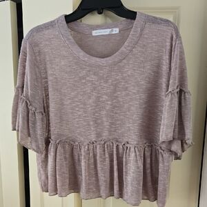 NWT Altar'd State Oatmeal Shirt Size M
